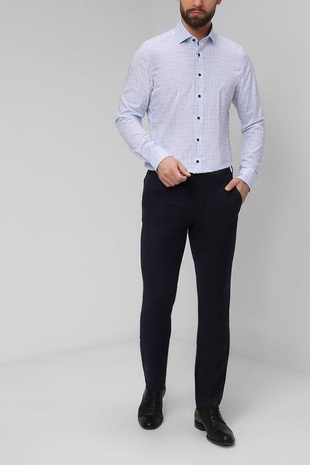 Хлопковая сорочка с принтом Olymp 4990₽