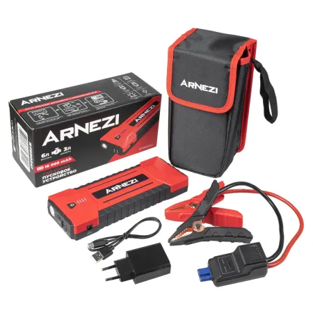 Портативное пусковое (зарядное) устройство JS-2500, 16000 мАч ARNEZI R7990241