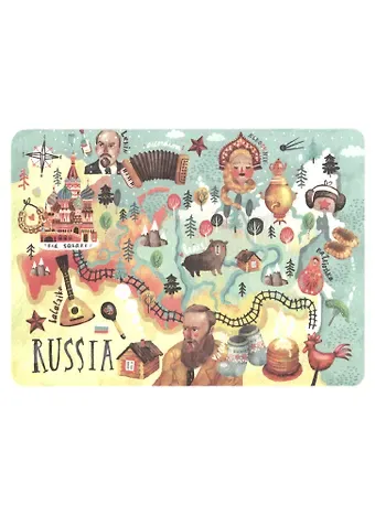 ГС Открытка Карта России