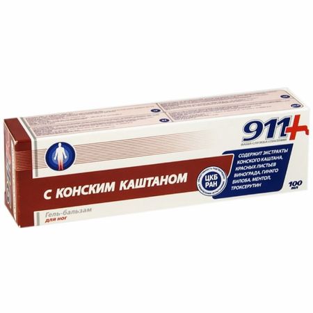 911 Гель-Бальзам С Конским Каштаном 100Мл