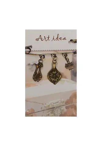 Заготовка для декора Art idea Кулон "Цветок" метал. 2,5*QA-4768"