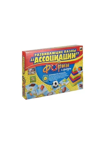 Пазлы развивающие Ассоциации-8 Формы и фигуры (06525) (3-6 лет) (коробка)
