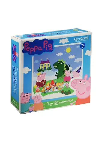Пазл Оригами 36эл 212*212мм Peppa Pig 01549