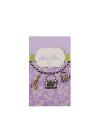 Кулоны в асс.2 Сумочка серебро (QA 489) (14021210) (упаковка)