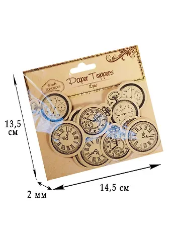 Декор элементы для скрапбукинга, крафт, 12шт (D26000620B)