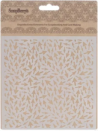Трафарет Стрелочки (15,2*15,2см) (толщина 0,15мм) (SCB53100011) (ScrapBerry`s) (упаковка)