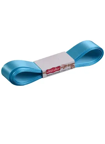 КТ Лента атласная 2см*4 ярда,  340-Turquoise