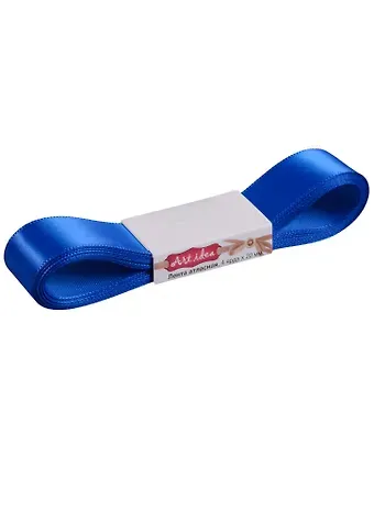 Лента атласная 2см*4 ярда, 352-Electric blue