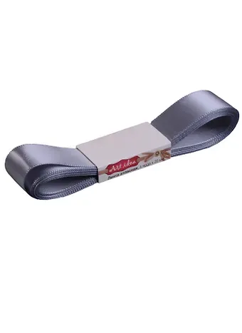 КТ Лента атласная 2см*4 ярда, 014-grey