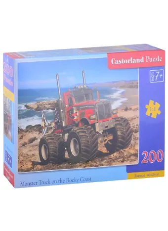 Пазл Трак на побережье, 200 деталей Premium, CastorLand