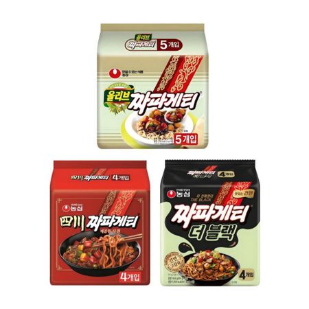 [Нонгшим] Джапагетти (Джаджан Рамен) 3 типа Spicy 137g x 4