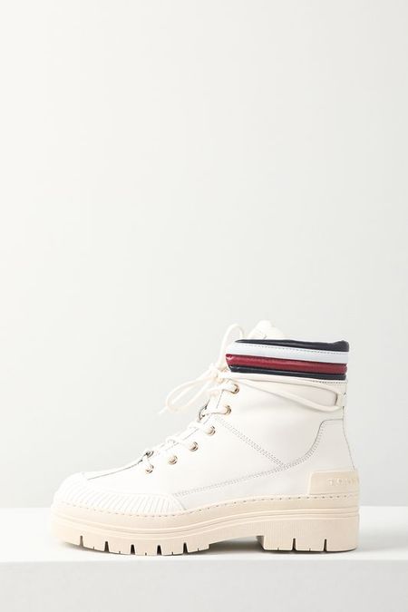 Ботинки кожаные с контрастными деталями Tommy Hilfiger 6993₽