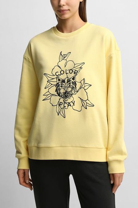 Свитшот хлопковый принтом COLORPLAY 4717₽