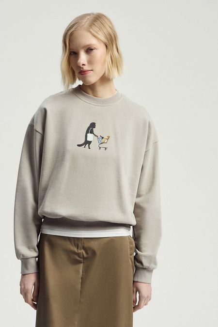 Свитшот хлопковый с принтом Nume 3142₽