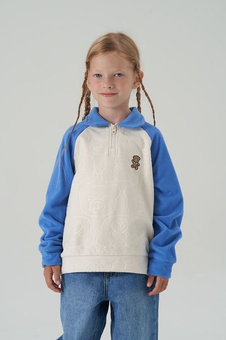 Толстовка флисовая с воротником на молнии Happy Baby 1192₽