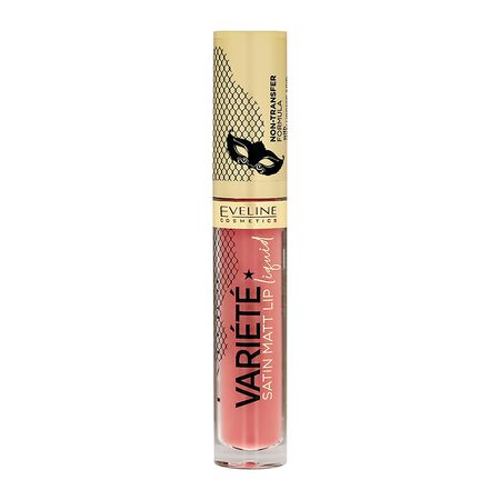 Помада для губ EVELINE VARIETE SATIN MATT жидкая матовая тон 13 desert rose