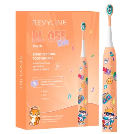 Электрическая зубная щетка Revyline RL 055 Персиковая 2390₽