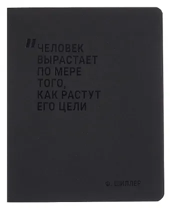 Тетрадь 48л кл. "Человек вырастает по мере того, как растут его цели" дизайн.тонир. картон, Schiller