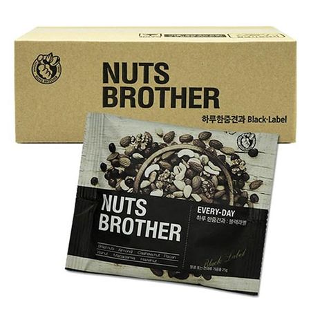 Nuts Brother Горсть орехов в день Black Label, корейские орехи