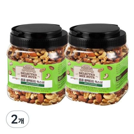 Gomgom Отборные смешанные орехи, 850 г, 2 штуки, корейские орехи