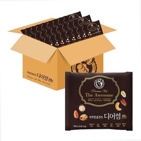 Nuts Brother A Handful of Nuts a Day Dearsome, 25g, 50 pieces, Korean nuts