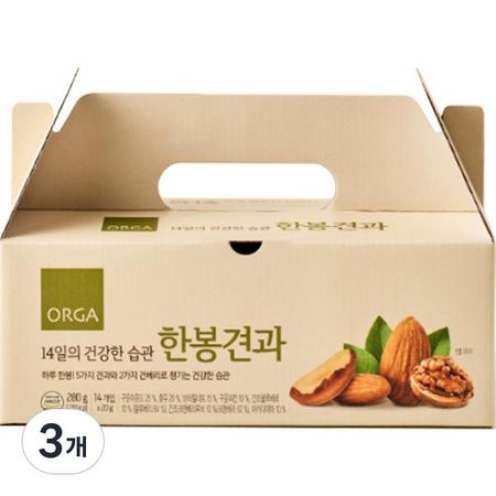 Ольга Whole Foods Здоровые привычки Ханбонские орехи 14 шт, 280 г, 3 штуки, корейские орехи