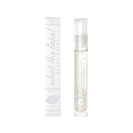 Блеск для губ ESSENCE WHAT THE FAKE! GLASS SHINE с эффектом увеличения объема тон 01 Oh so glossy!