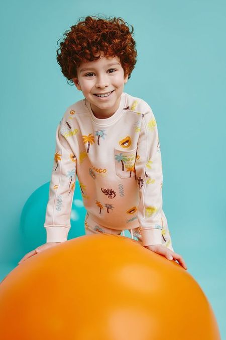 Свитшот хлопковый с принтом GIOCO 1567₽