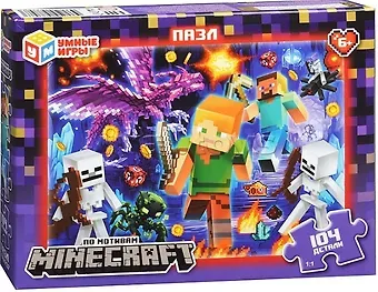 Пазл 104 "По мотивам Minecraft"