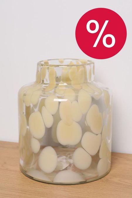 Ваза стеклянная с принтом Kersten 4400₽