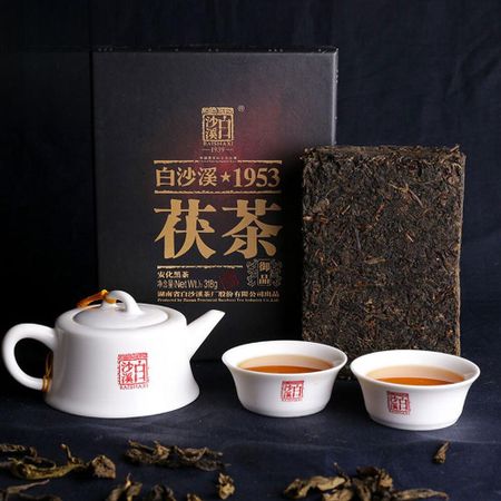 Чай Baishaxi 2013 г. Классический 1953 Фуча Темный чай Yu Pin Fu Tea Brick Tea 318г