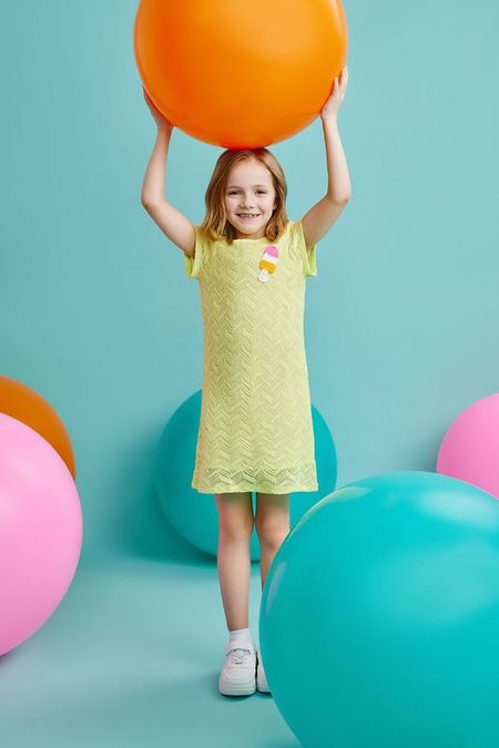 Платье хлопковое с коротким рукавом GIOCO 2092₽