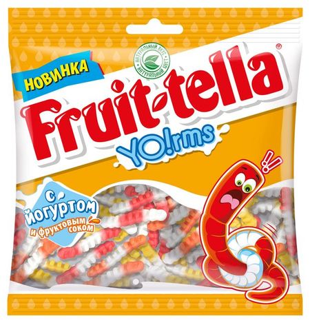 Мармелад жевательный Fruit-tella червячки с йогуртом, 138 г