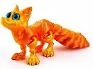 Фигурка 3D Лис Ник (пластик) (14х8) (102)