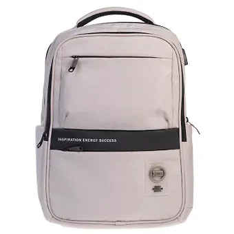 Рюкзак "Light beige" 2отд., 43*31*14,5см, полиэстер, 4 кармана USB-выход