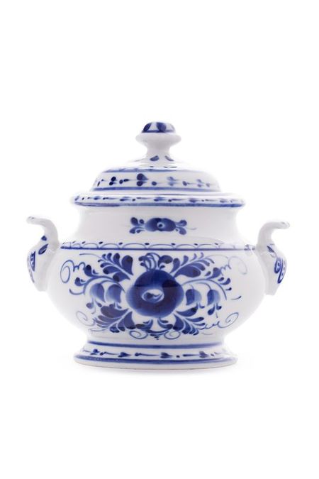 Сахарница фарфоровая с принтом Мария Объединение Гжель 1312₽