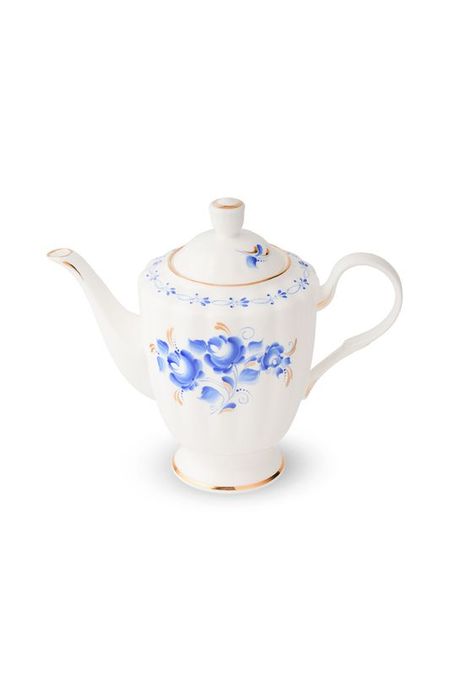 Кофейник фарфоровый с принтом Шарм Объединение Гжель 10556₽