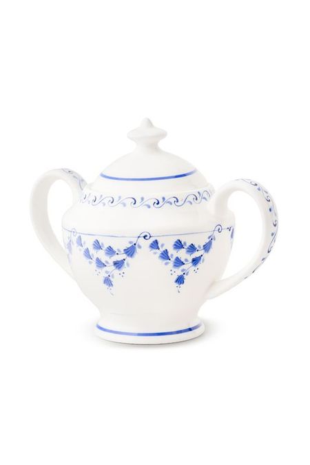 Сахарница фарфоровая с принтом Триумф Объединение Гжель 2707₽