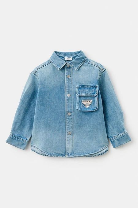 Рубашка джинсовая с карманом Balabala 3100₽