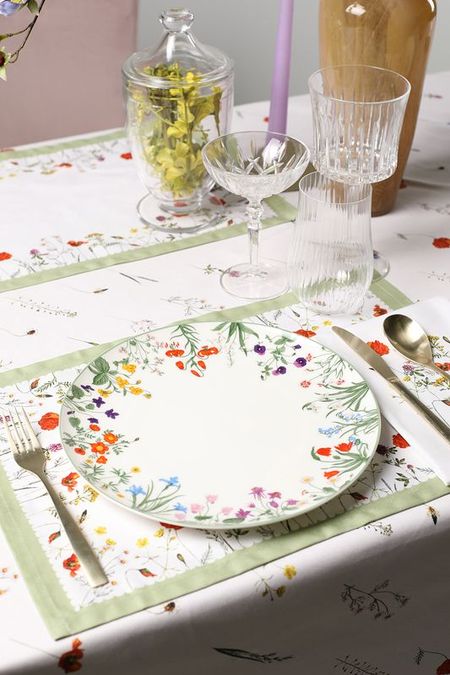 Тарелка обеденная фарфоровая с принтом Botanika 21maison 1192₽