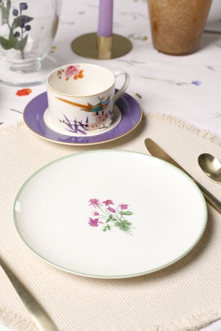 Тарелка десертная фарфоровая с принтом Botanika 21maison 990₽