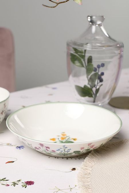 Тарелка суповая фарфоровая с принтом Botanika 21maison 967₽