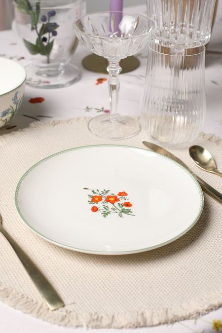 Тарелка десертная фарфоровая с принтом Botanika 21maison 742₽