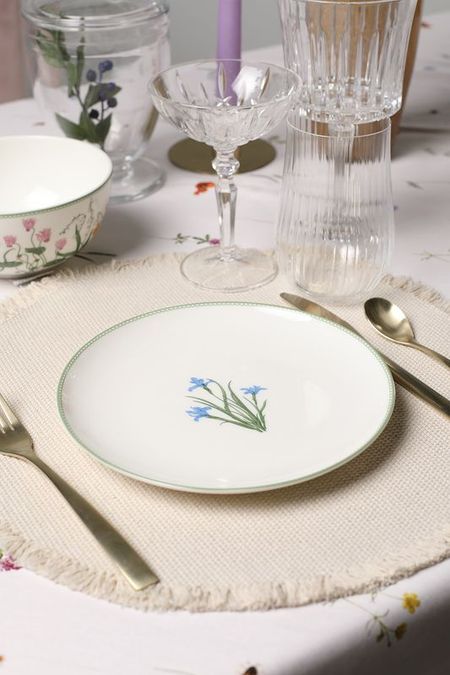 Тарелка десертная фарфоровая с принтом Botanika 21maison 990₽