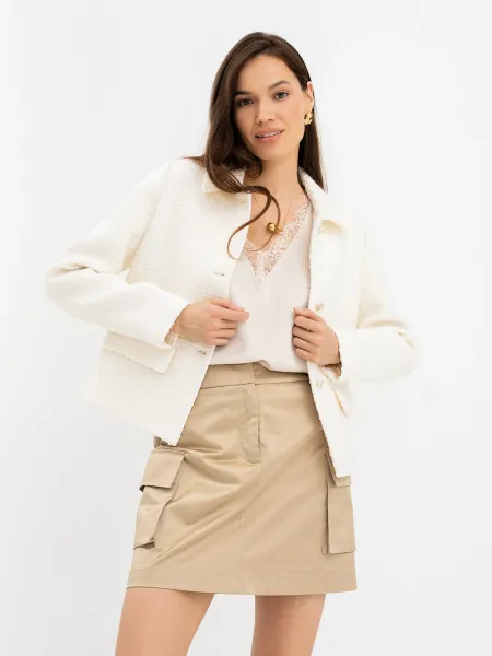 Сатиновая юбка-мини силуэта карго SAVAGE 1599₽