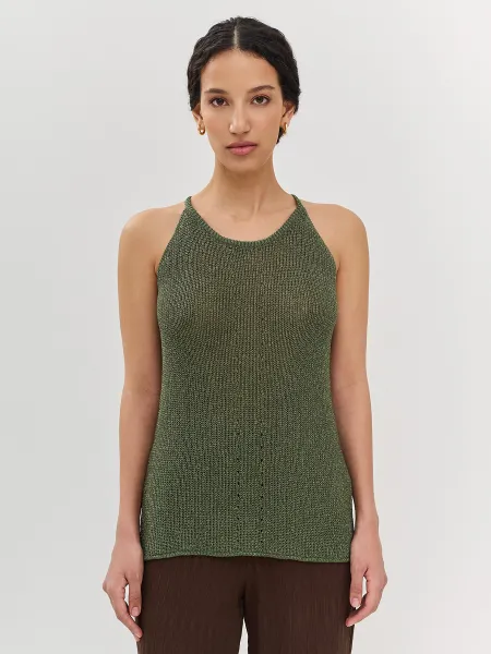 Вязаный топ с воротником халтер SAVAGE 1699₽