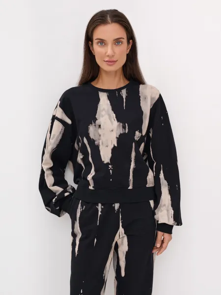 Свитшот из футера с ярким принтом Tai-dai SAVAGE 4199₽