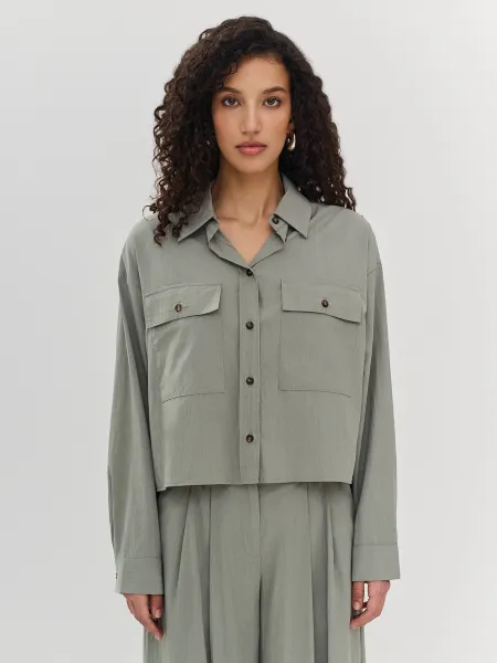 Укороченная рубашка из тенселя SAVAGE 2599₽