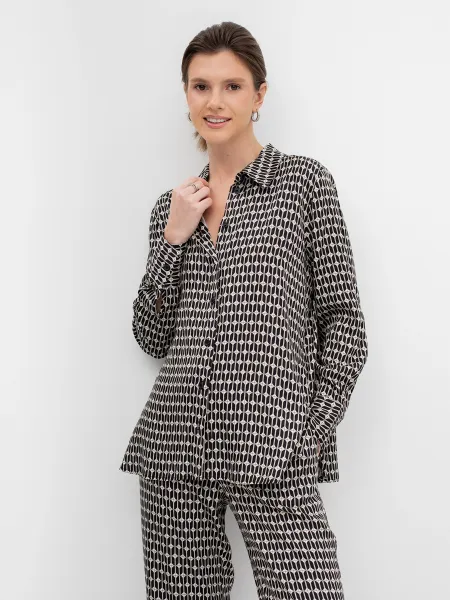 Блузка с абстрактным принтом из 100 вискозы SAVAGE 2799₽