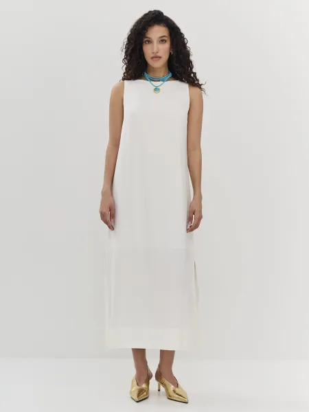 Летнее платье из вискозы с поясом SAVAGE 3499₽